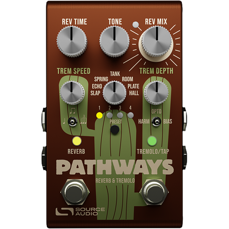 Source Audio Pathways Reverb & Tremolo Pedal - MusicMarket