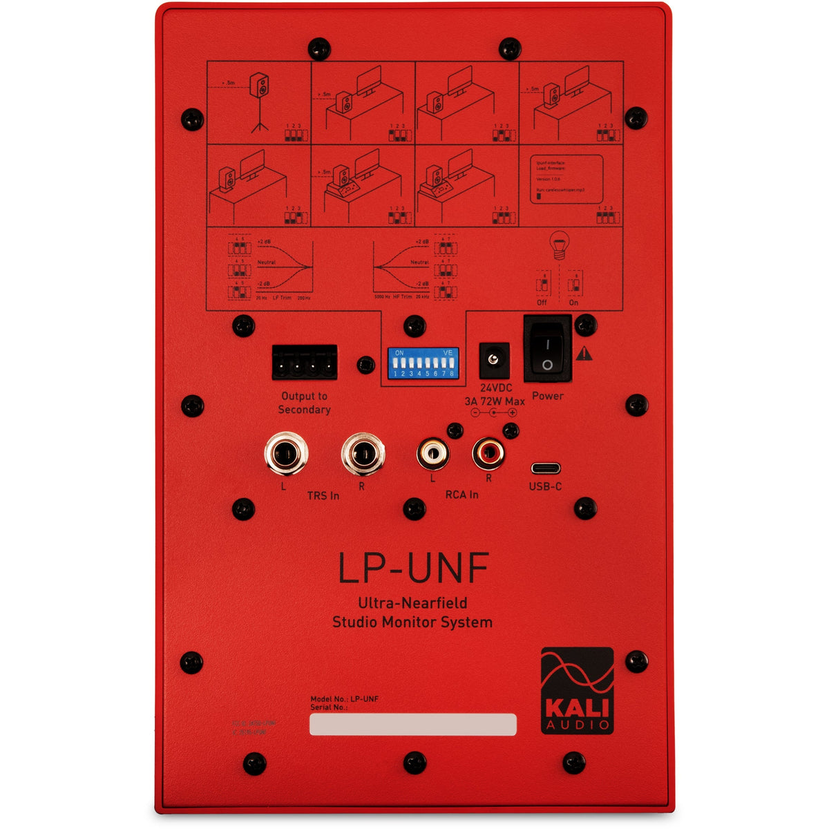 KALI AUDIO LP-UNF-R 4” Ultra Nearfield Powered Monitor System w/Bluetooth - Boundary Compensation EQ Settings -