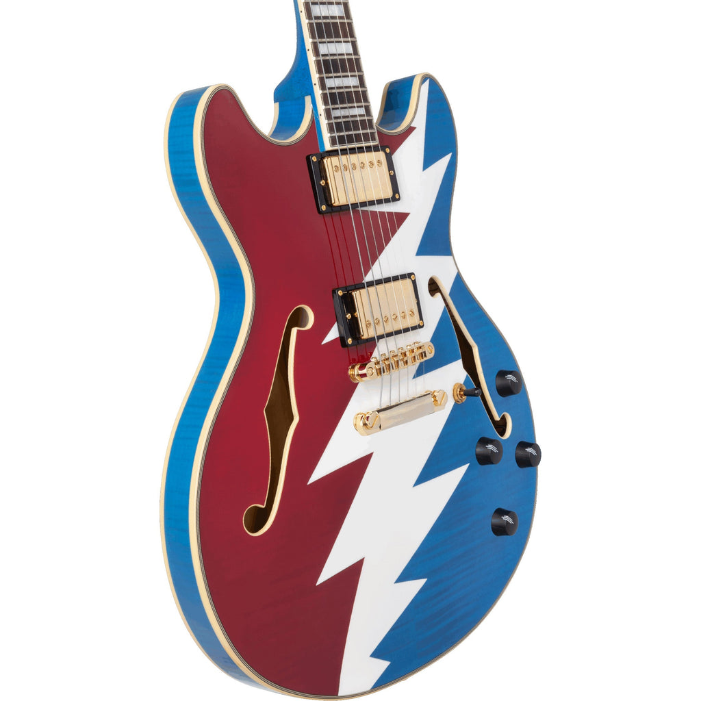 D'Angelico Grateful Dead Premier DC Semi-hollowbody Electric Guitar - View 2 | MusicMarket