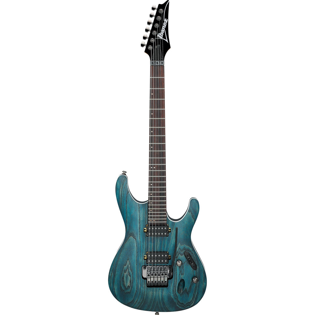 Ibanez S520AH S Standard 6-String Electric Guitar - Cosmic Blue Stained Flat - View 2 | MusicMarket