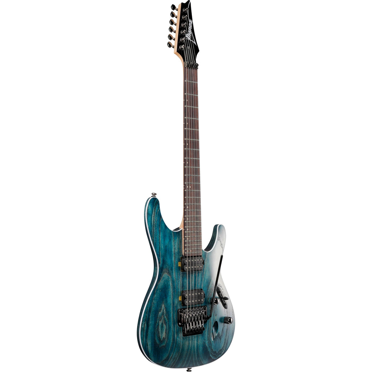 Ibanez S520AH S Standard 6-String Electric Guitar - Cosmic Blue Stained Flat - View 4 | MusicMarket