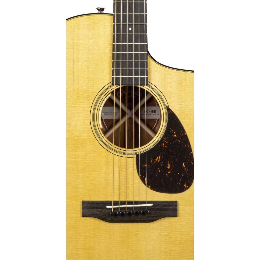 Martin SC-18E Acoustic Electric Guitar w/ Fishman Electronics - Natural - View 5 | MusicMarket