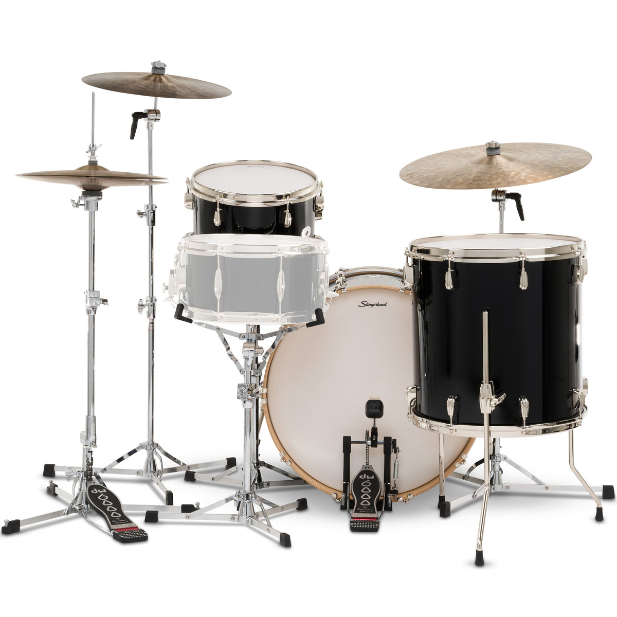 Slingerland Studio King 3-Piece Shell Kit - Notre Black - View 3 | MusicMarket