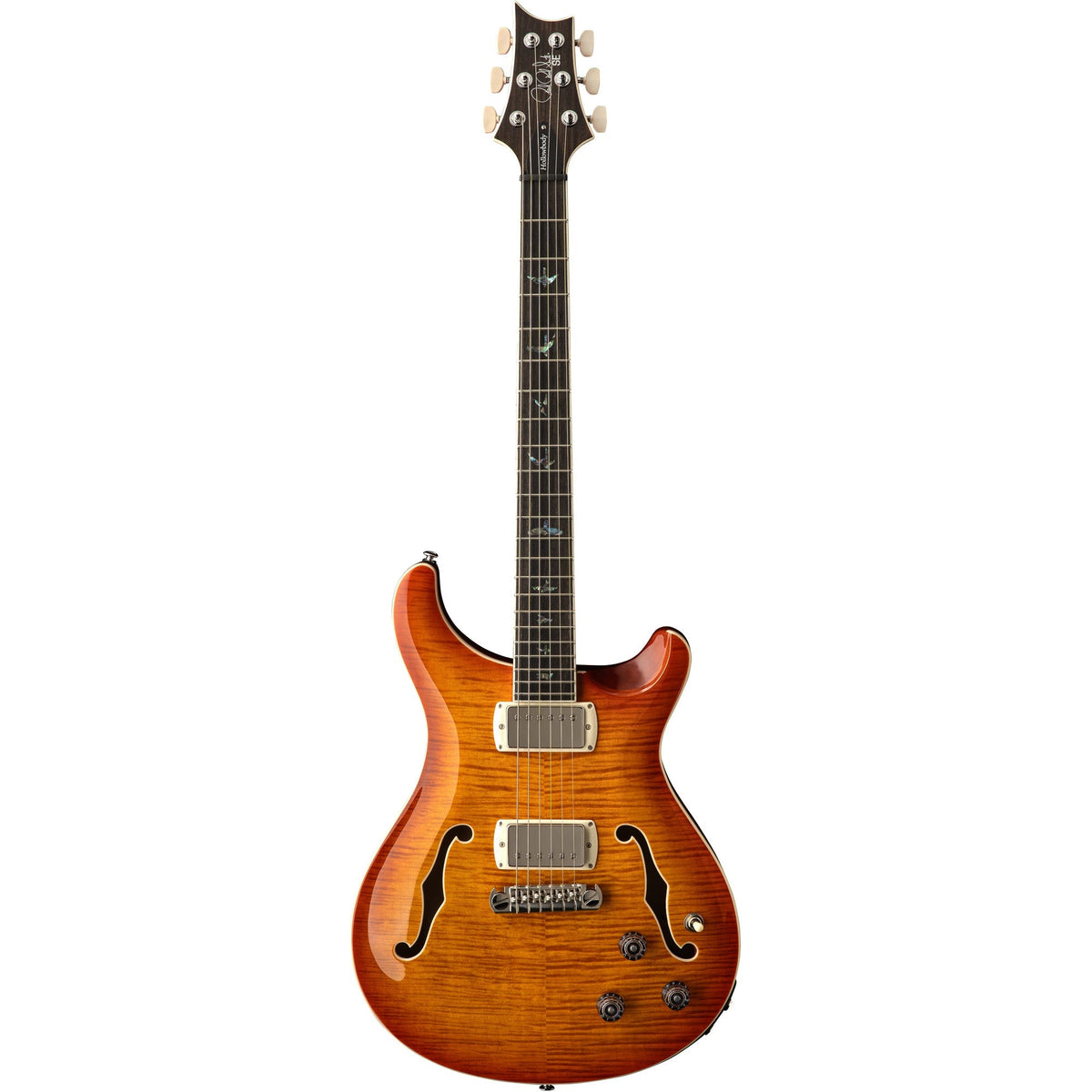 PRS SE Hollowbody II Piezo Electric Guitar - Vintage Sunburst - View 2 | MusicMarket