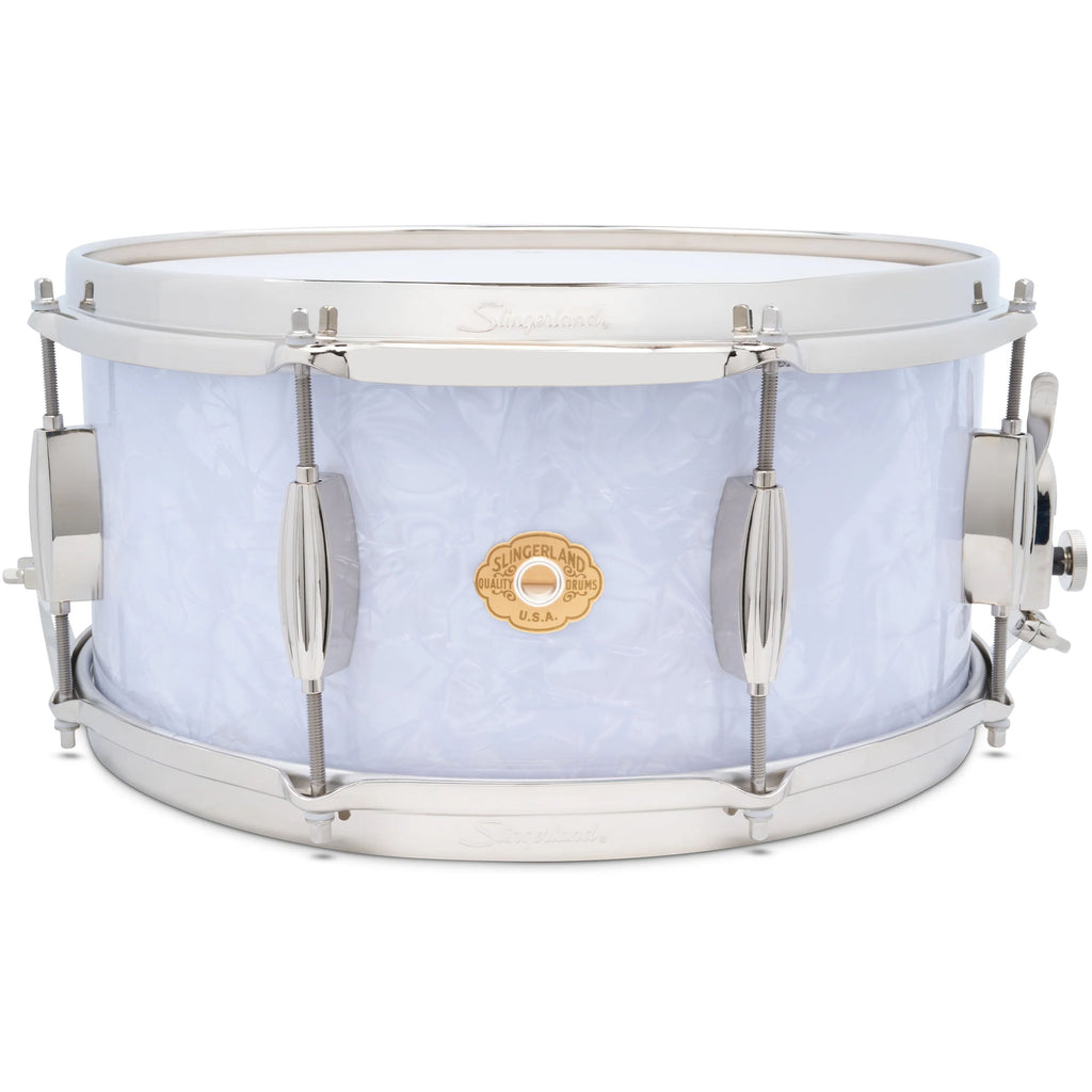 Slingerland Radio King 6.5x14 Snare Drum - White Marine Pearl - MusicMarket