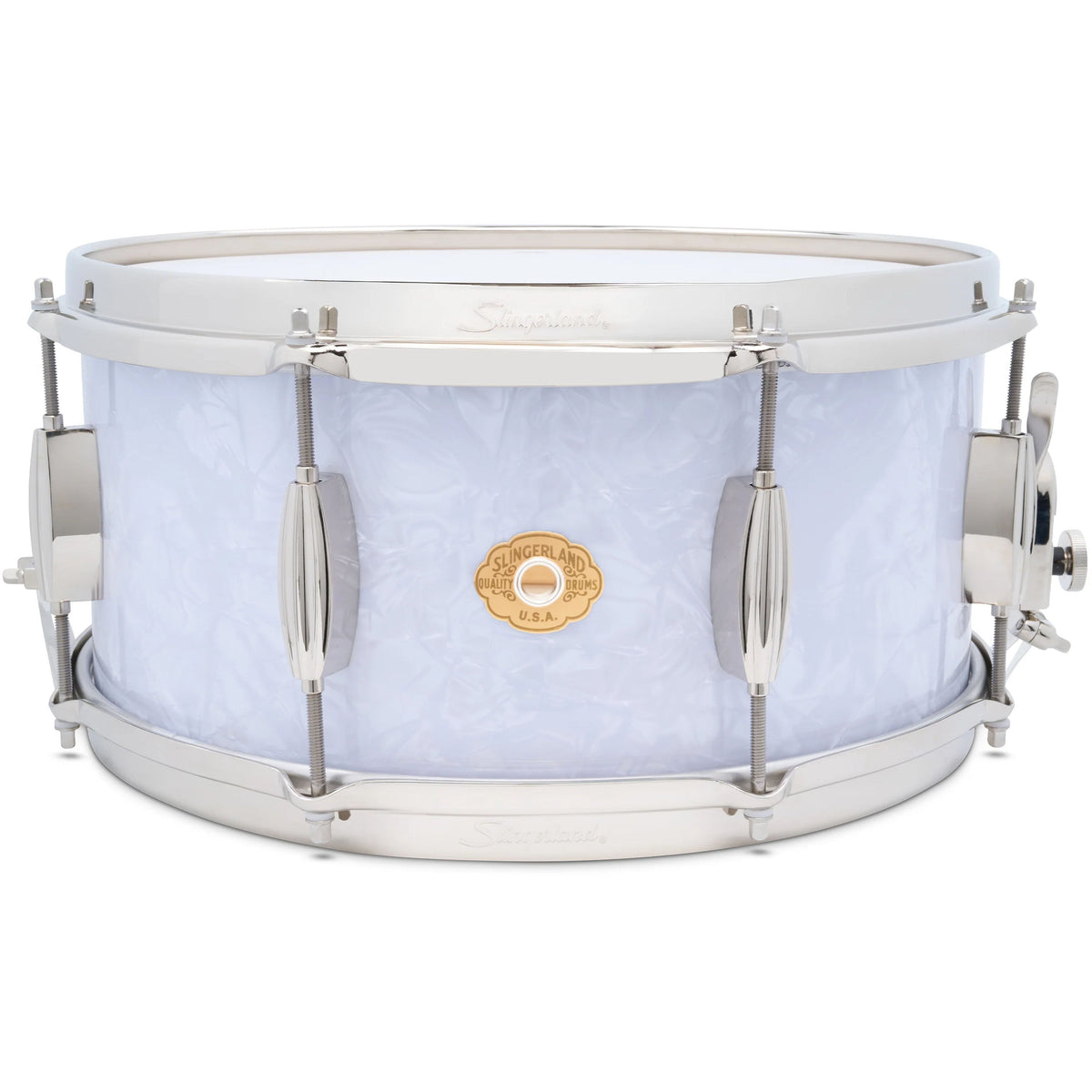 Slingerland Radio King 6.5x14 Snare Drum - White Marine Pearl - MusicMarket