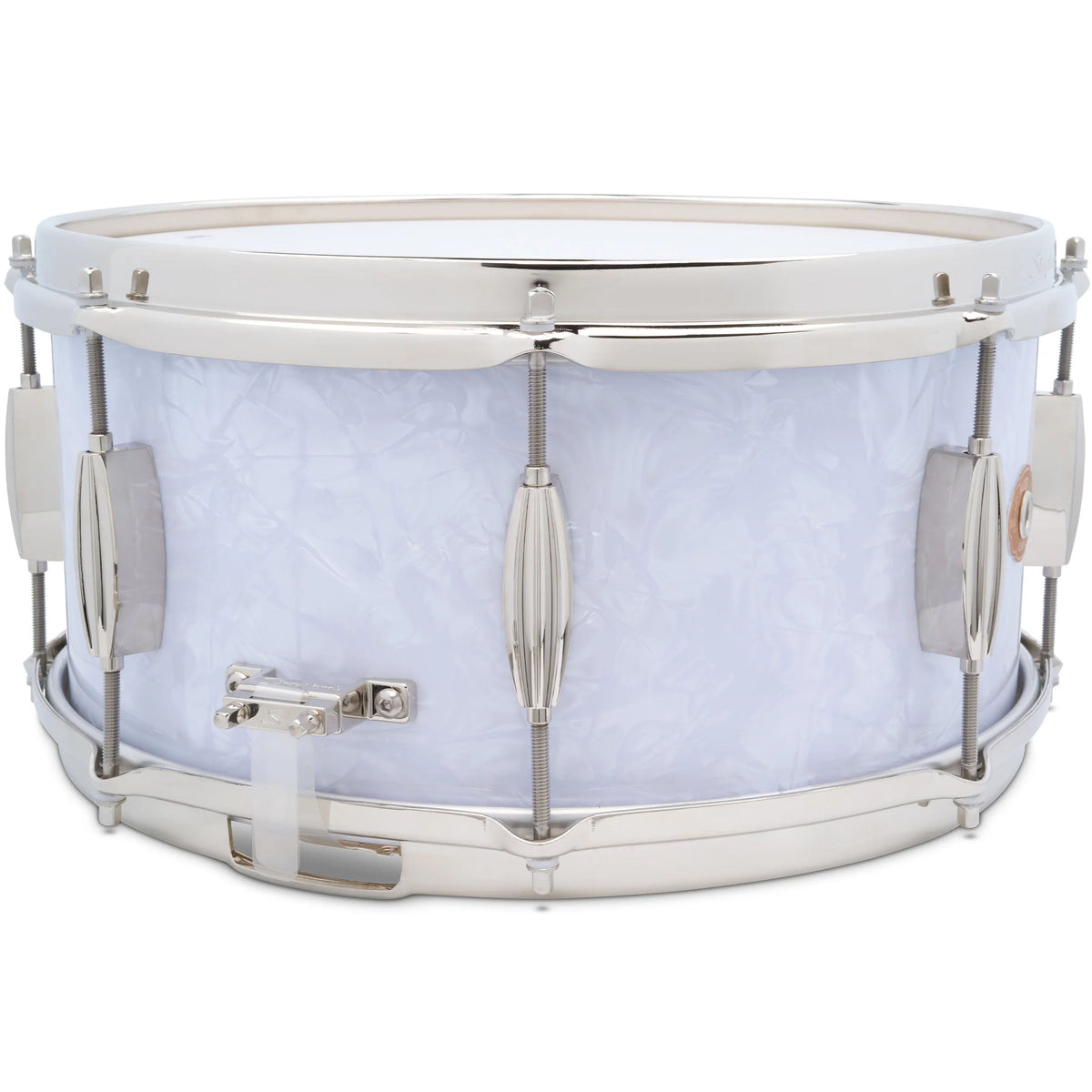 Slingerland Radio King 6.5x14 Snare Drum - White Marine Pearl - View 2 | MusicMarket