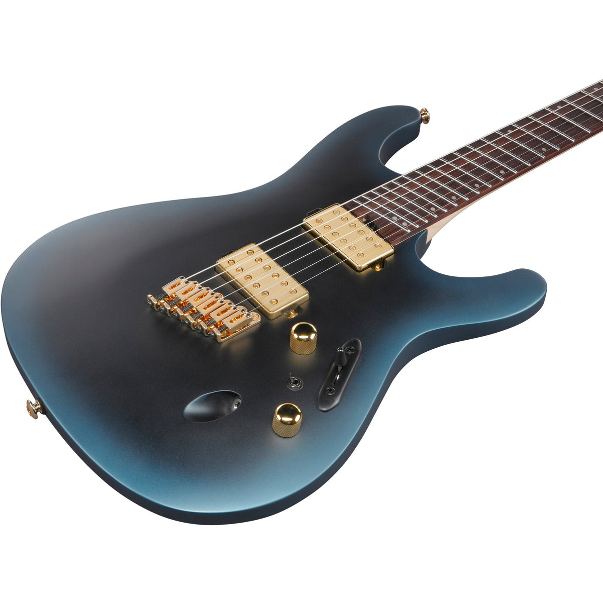 Ibanez SML721 S Axe Design Lab Multi-scale Electric Guitar - Midnight Arctic Ocean Matte - View 6 | MusicMarket