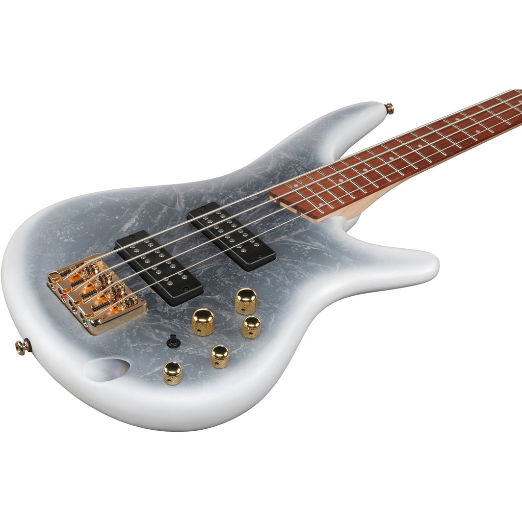 Ibanez SR300EDX SR Standard 4-String Electric Bass - Frozen Black Glacier Matte - View 5 | MusicMarket