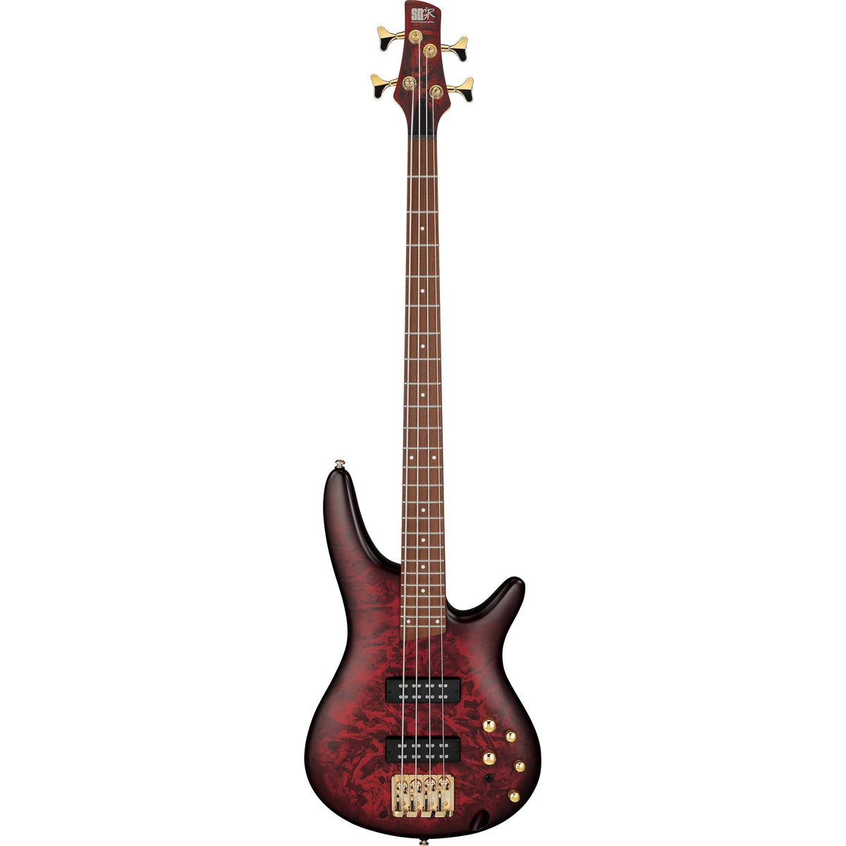 Ibanez SR300EDX SR Standard 4-String Electric Bass - Wine Red Frozen Matte - View 2 | MusicMarket