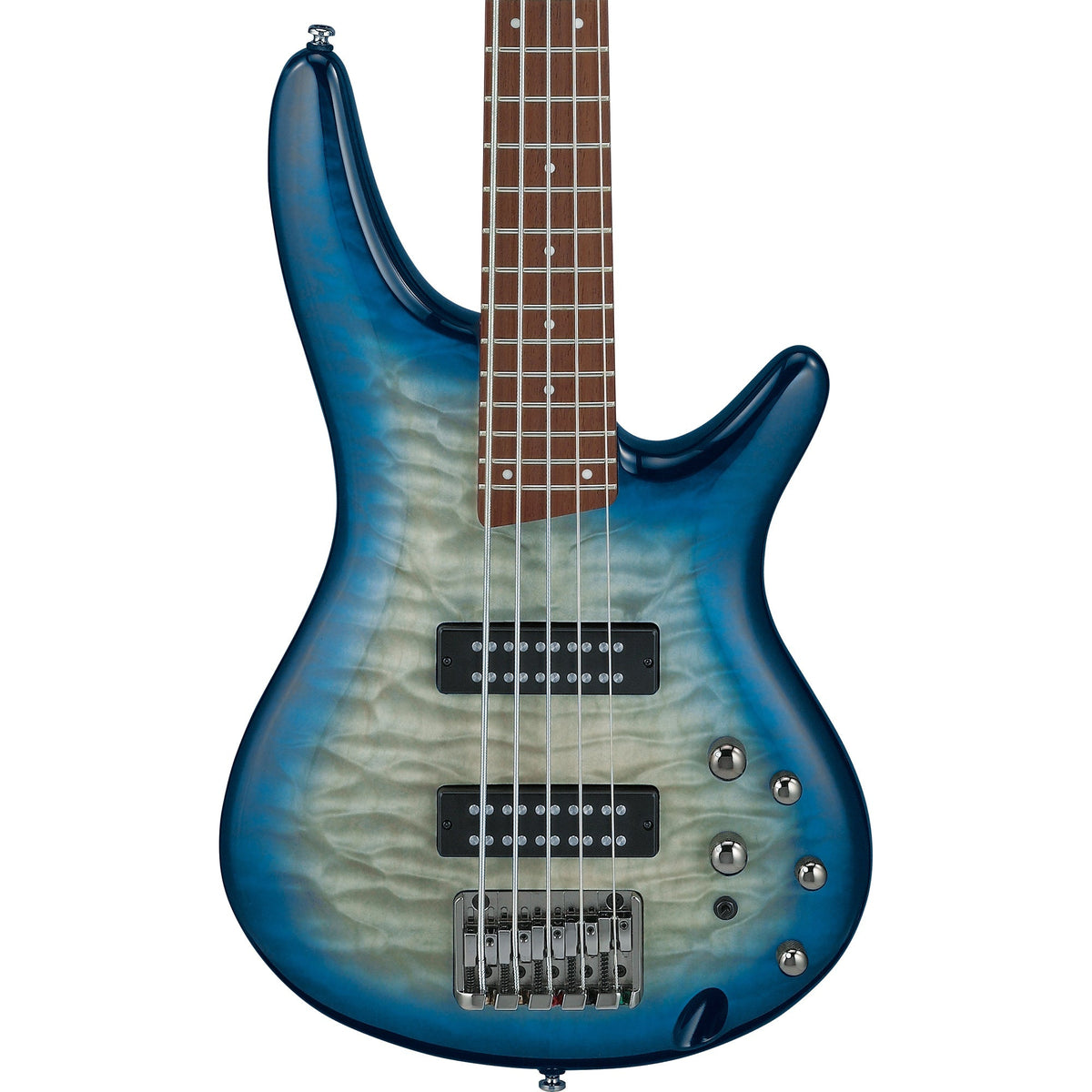 Ibanez SR Standard 5-String Electric Bass - Stained Cosmic Blue Starburst - MusicMarket