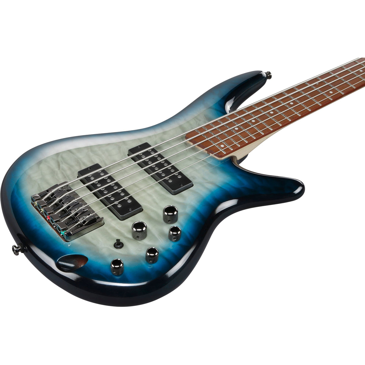 Ibanez SR Standard 5-String Electric Bass - Stained Cosmic Blue Starburst - View 7 | MusicMarket