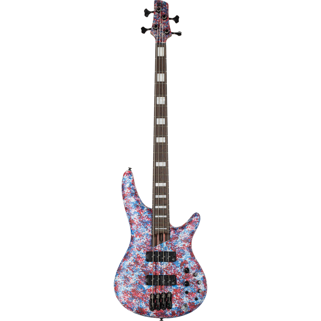 Ibanez SR4A250 SR Premium 4-String Electric Bass - Red, White and Blue - View 2 | MusicMarket