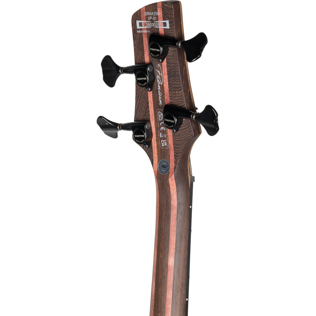 Ibanez SR4A250 SR Premium 4-String Electric Bass - Red, White and Blue - View 6 | MusicMarket
