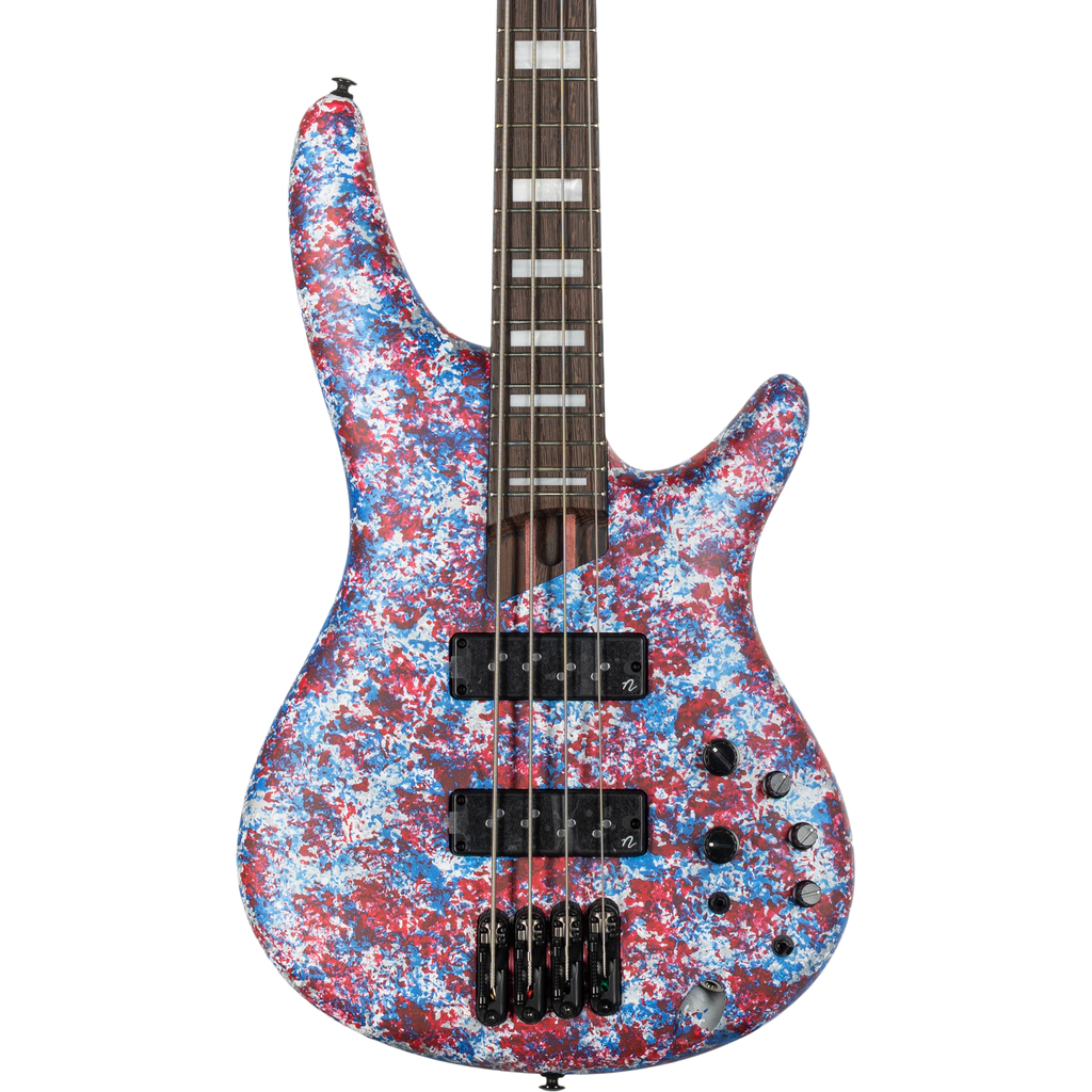 Ibanez SR4A250 SR Premium 4-String Electric Bass - Red, White and Blue - MusicMarket