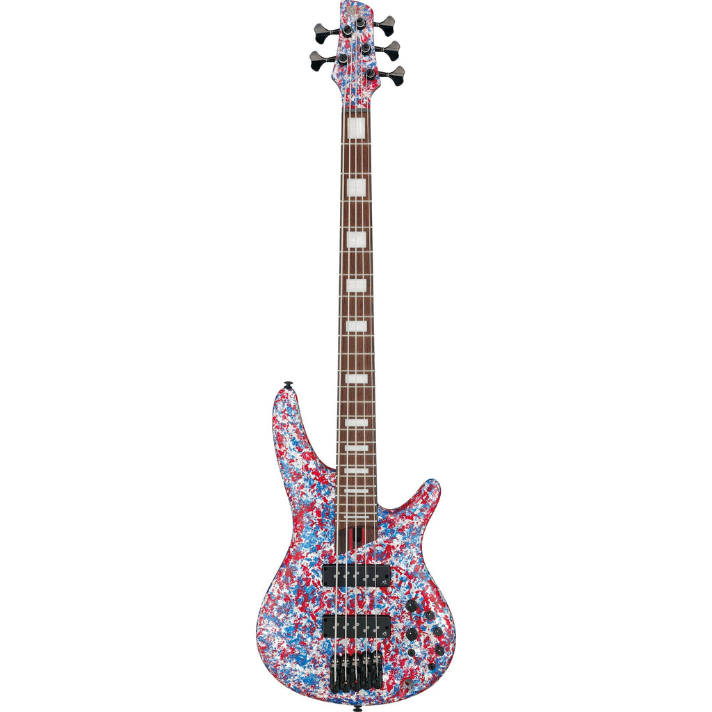 Ibanez SR5A250 SR Premium 5-String Electric Bass - Red, White and Blue - View 2 | MusicMarket