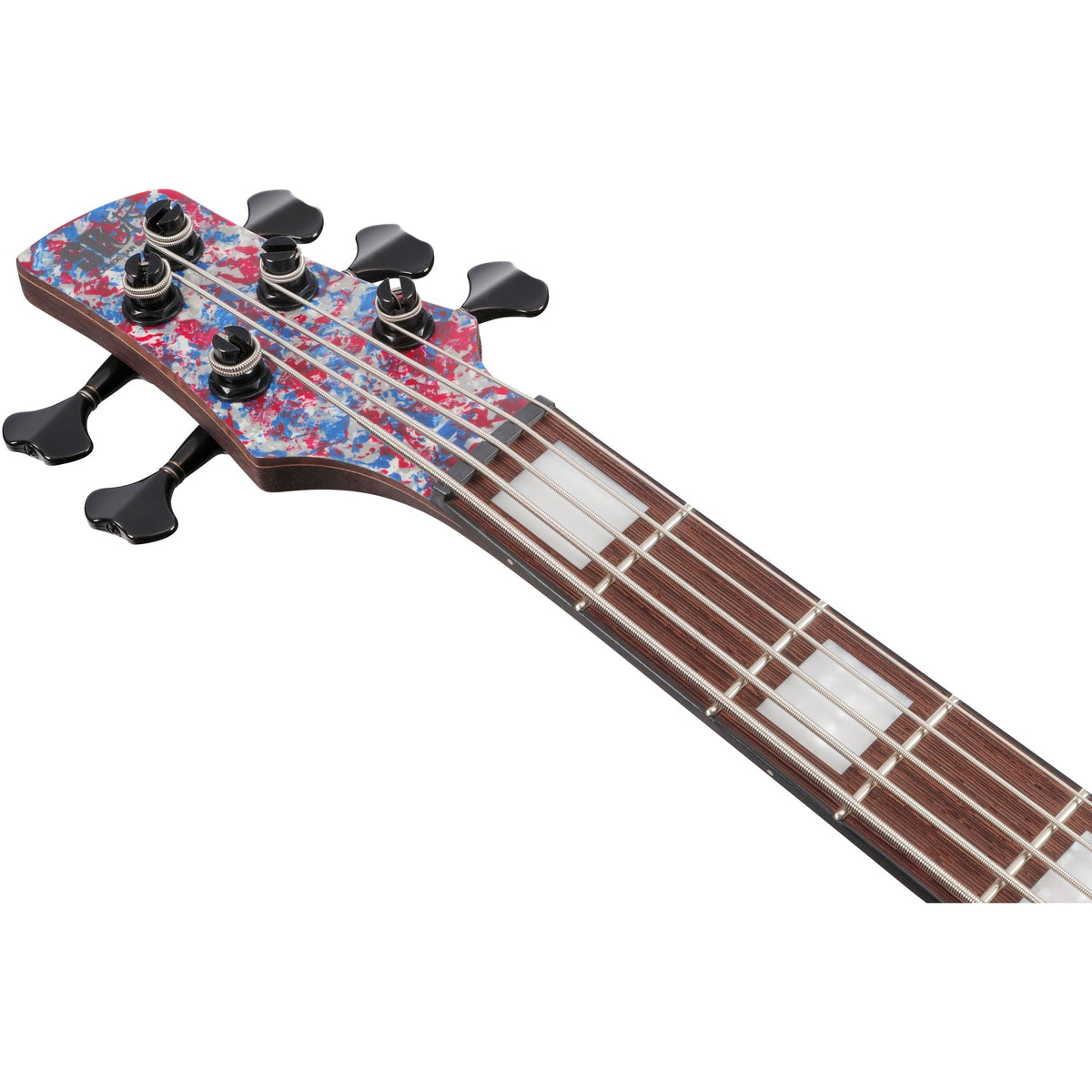 Ibanez SR5A250 SR Premium 5-String Electric Bass - Red, White and Blue - View 7 | MusicMarket
