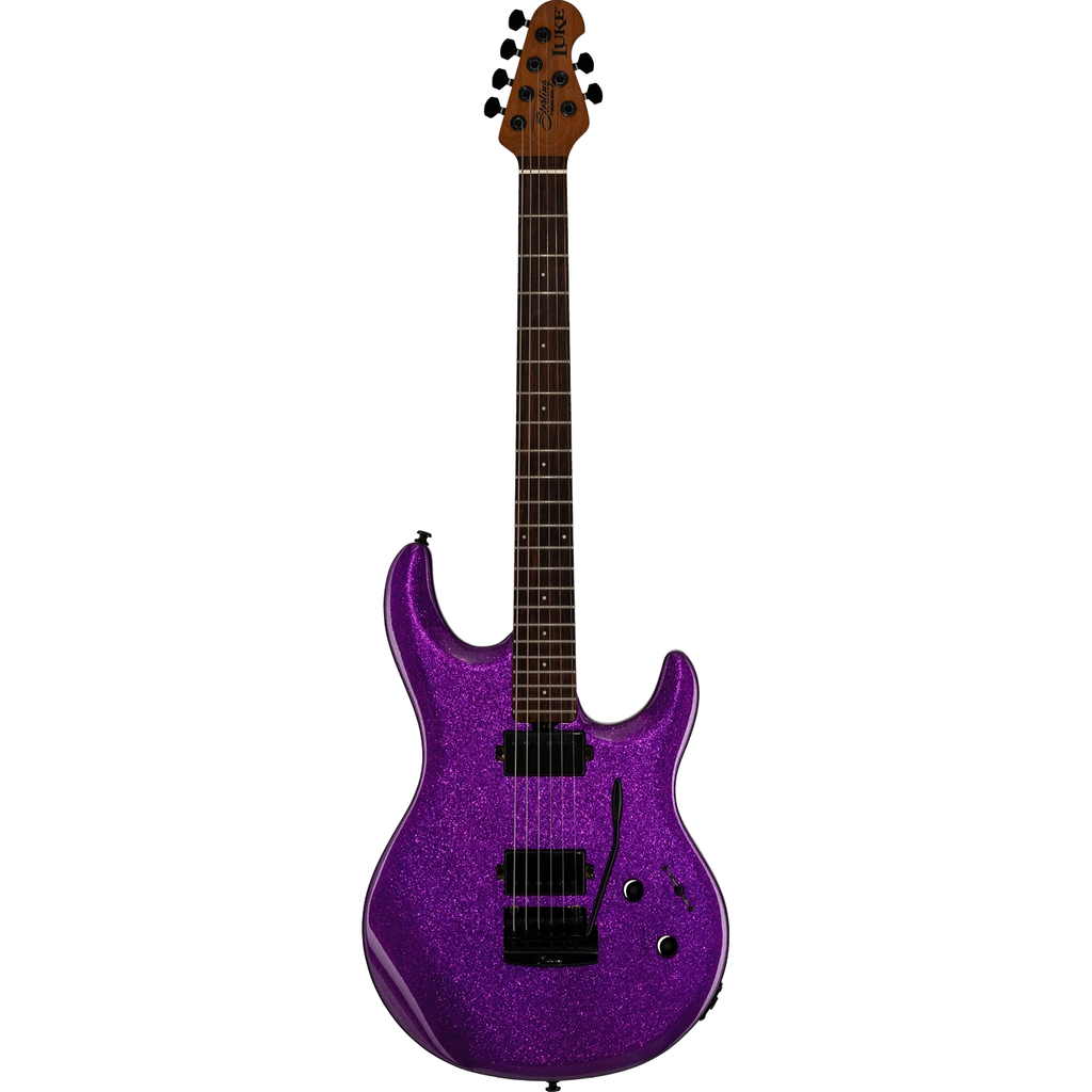 Sterling by Music Man LK100 Luke Electric Guitar - Purple Sparkle - View 2 | MusicMarket