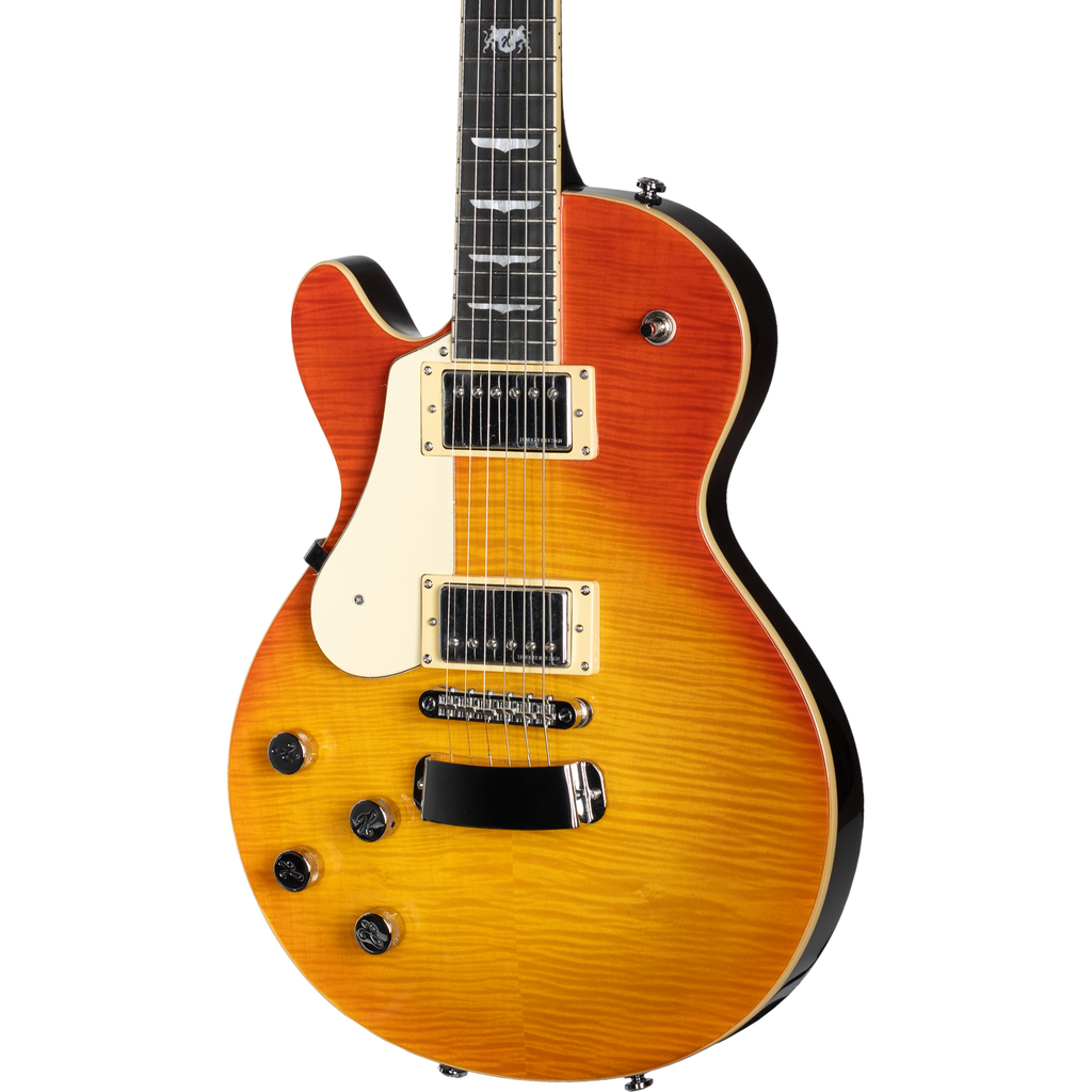 Hagstrom Swede MK3 Left Handed Electric Guitar - Mandarin Burst - View 5 | MusicMarket