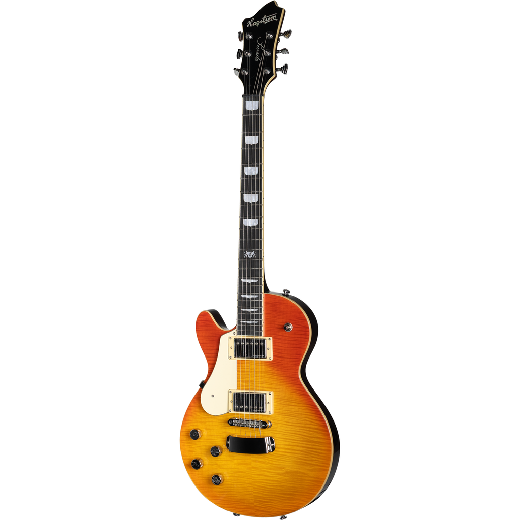Hagstrom Swede MK3 Left Handed Electric Guitar - Mandarin Burst - View 4 | MusicMarket