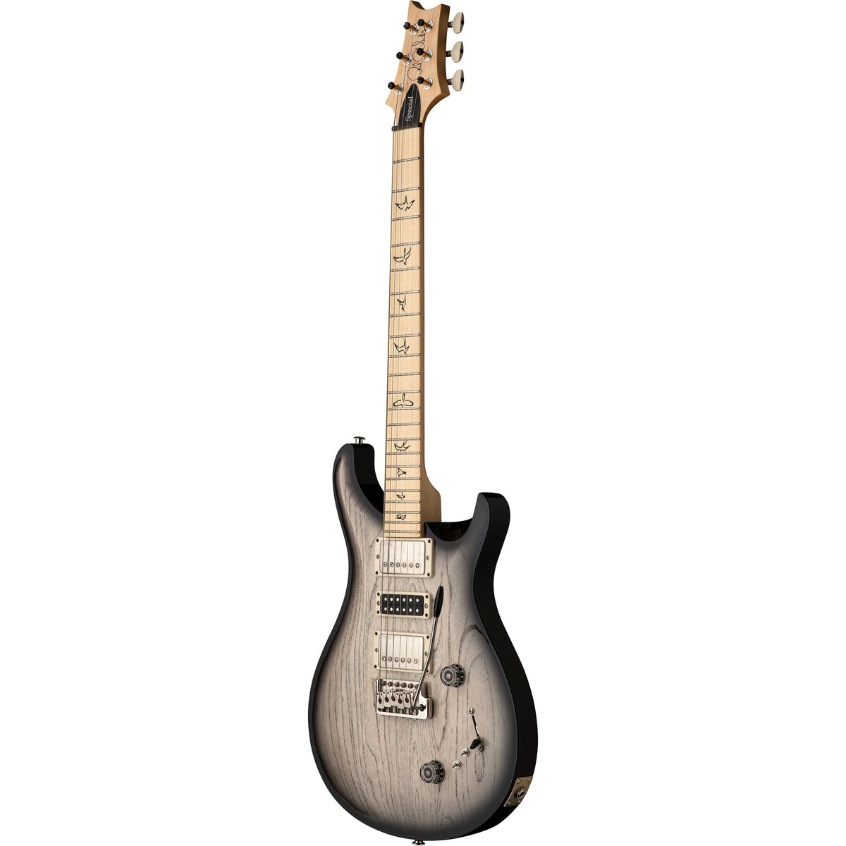 PRS Swamp Ash Special Maple Fretboard Electric Guitar - White Doghair Smokeburst - View 4 | MusicMarket