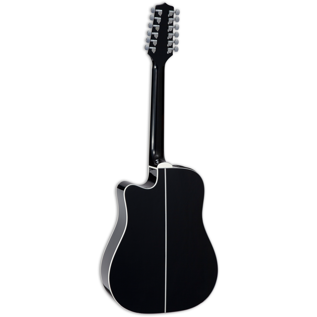 Takamine GD38CE 12-String Dreadnought Acoustic Electric Guitar - Black - View 3 | MusicMarket