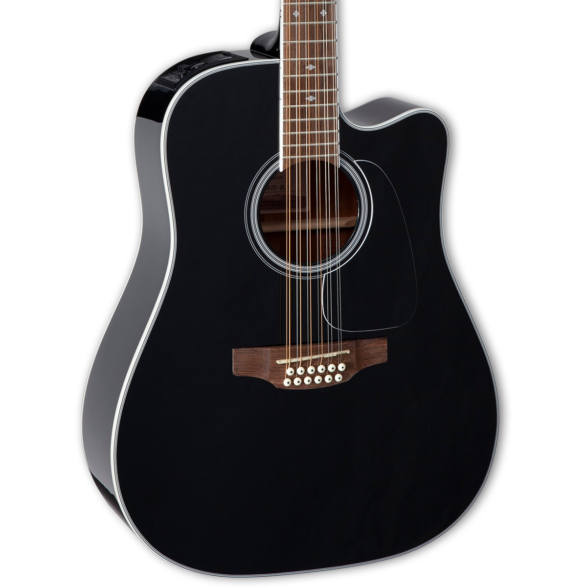 Takamine GD38CE 12-String Dreadnought Acoustic Electric Guitar - Black - MusicMarket