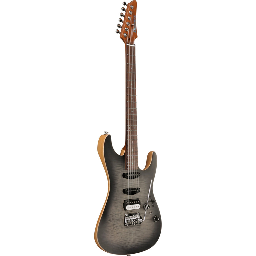 Ibanez TQM2 Tom Quayle Signature Electric Guitar - Charcol Black Burst Flat - View 3 | MusicMarket