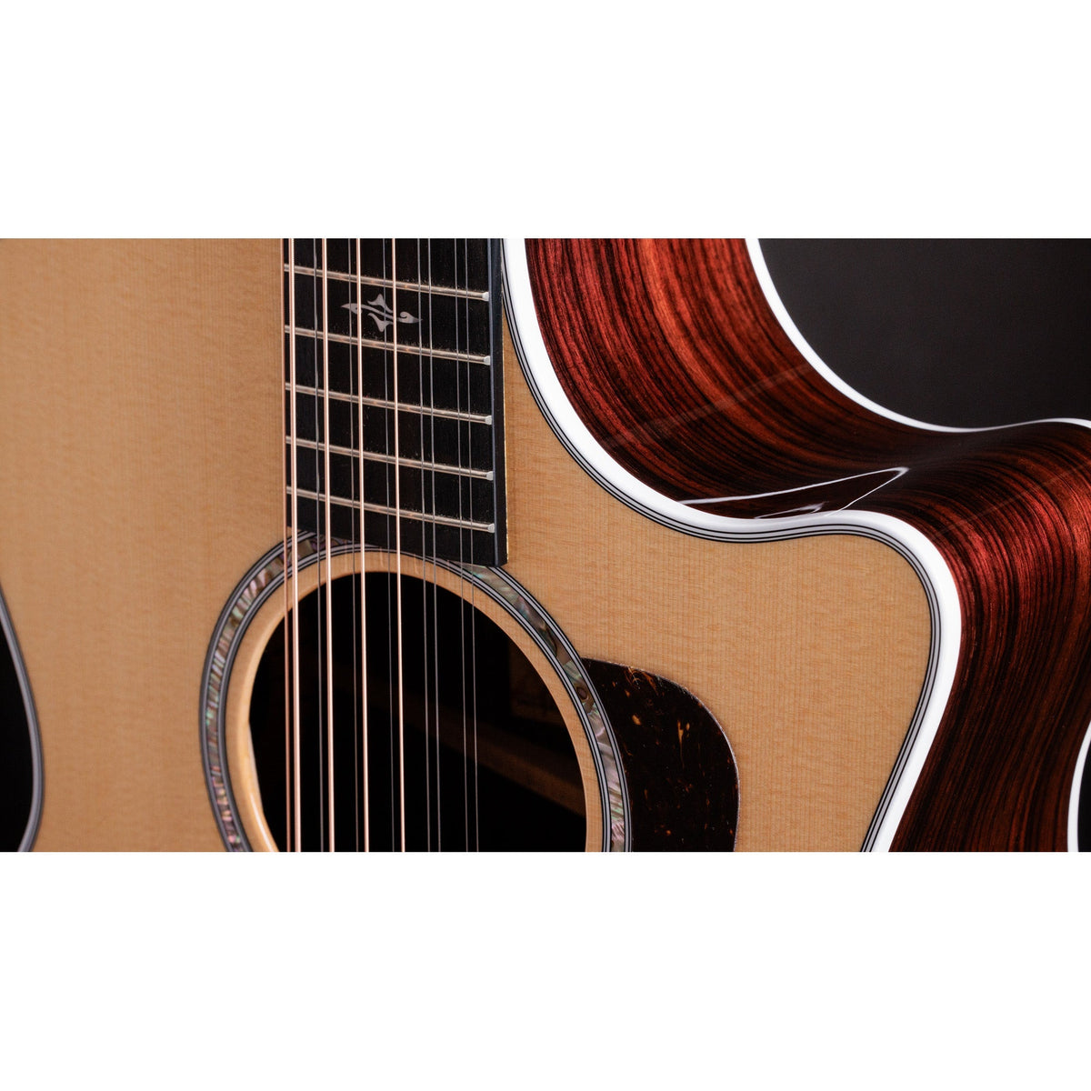 Taylor 454ce 12-String Grand Auditorium Acoustic Electric Guitar - Natural - View 6 | MusicMarket