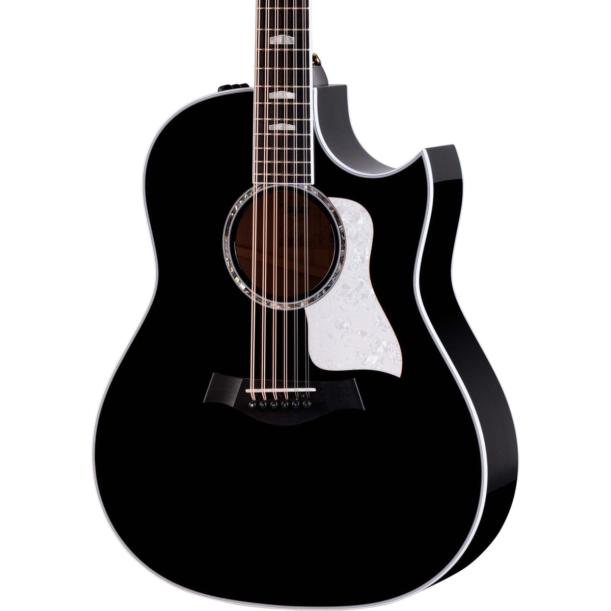 Taylor Somos 657ce 12-String Acoustic Electric Doce Doble - Black - MusicMarket