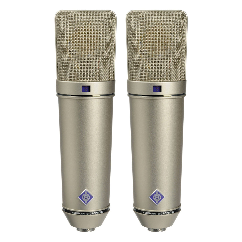 Neumann U 87 Ai Condenser Microphone Set Z Matched Pair Stereo Set, Nickel - View 2 | MusicMarket