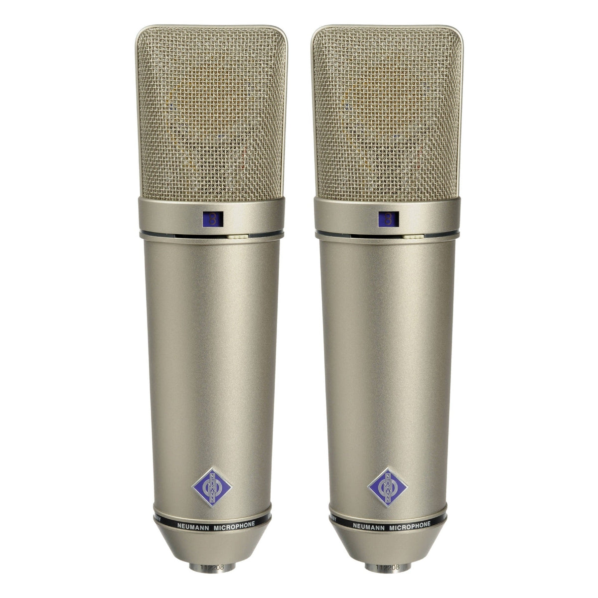 Neumann U 87 Ai Condenser Microphone Set Z Matched Pair Stereo Set, Nickel - View 2 | MusicMarket