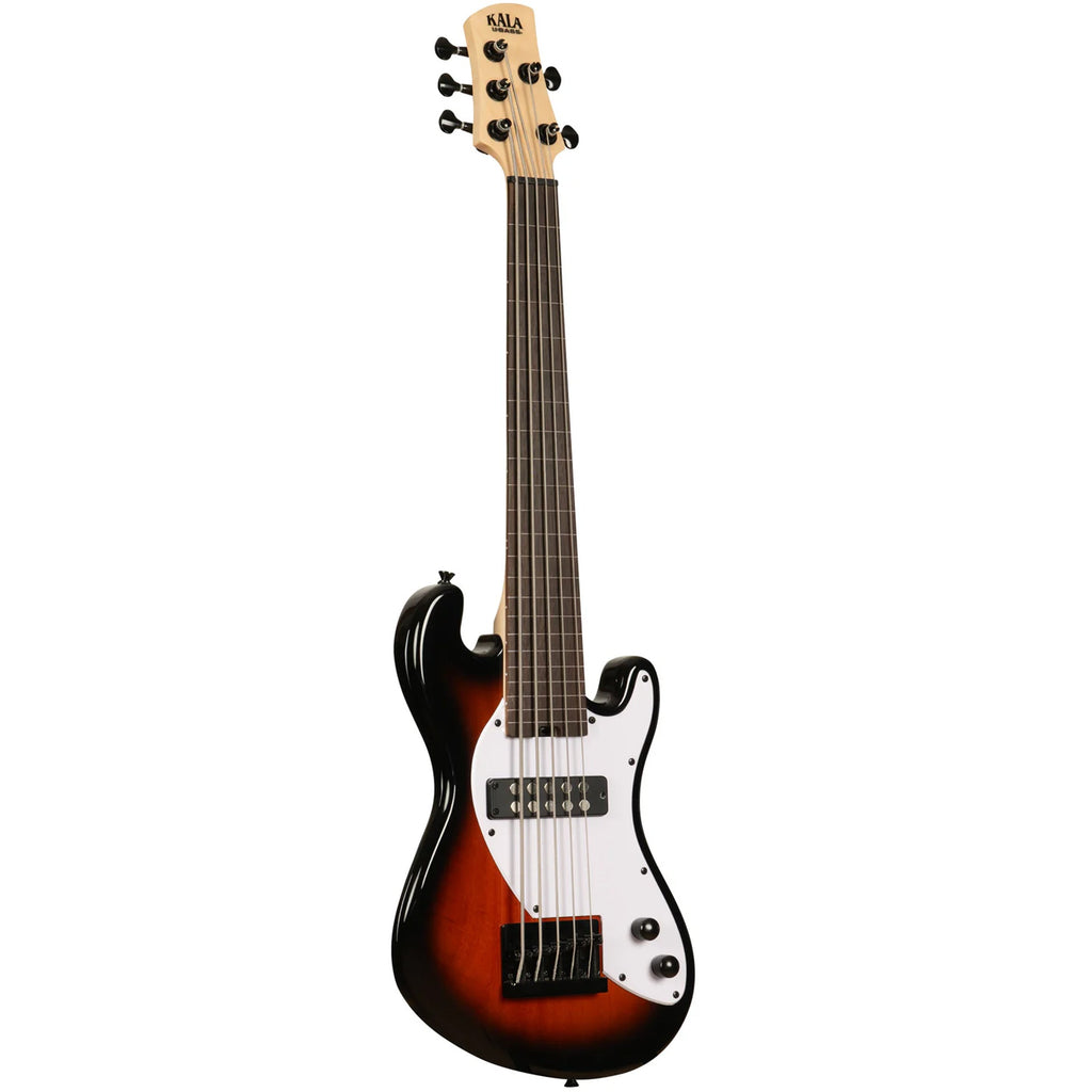 Kala Solidbody Fretless U-Bass 5-string Electric Bass Guitar - Tobacco Burst - View 2 | MusicMarket