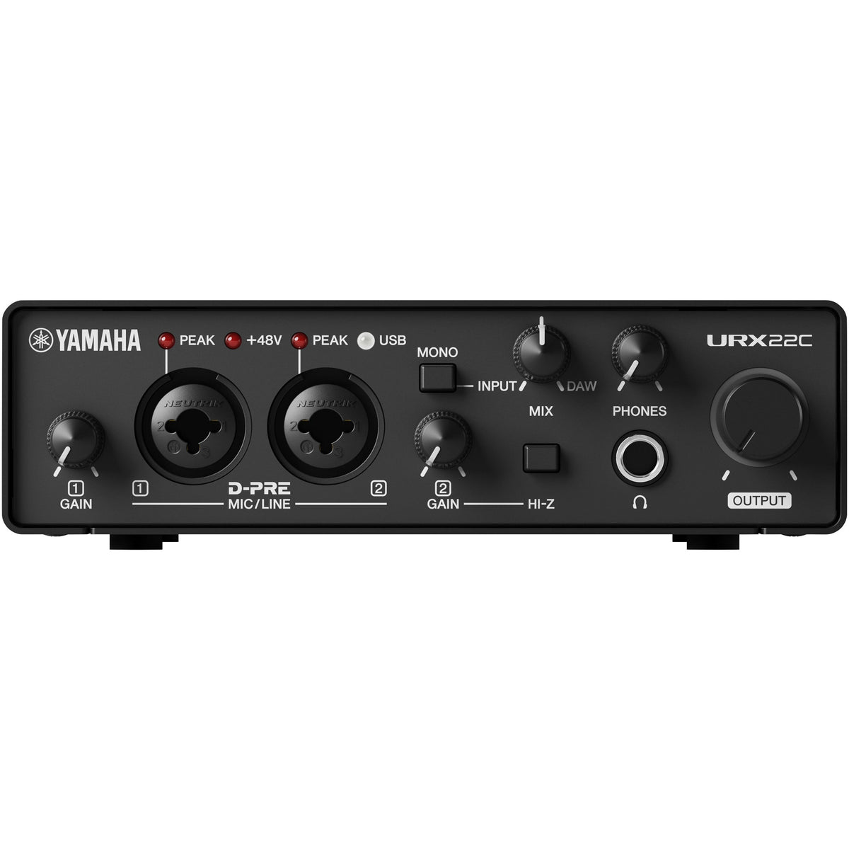 Yamaha URX22C 2-in/2-out USB-C Audio/MIDI Interface - View 2 | MusicMarket