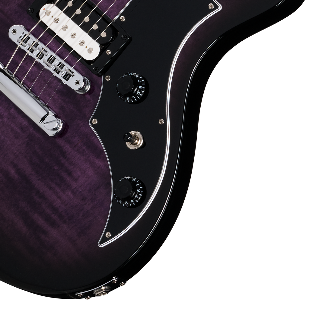 Gibson Victory Figured Top Electric Guitar - Dark Purple Burst - View 6 | MusicMarket