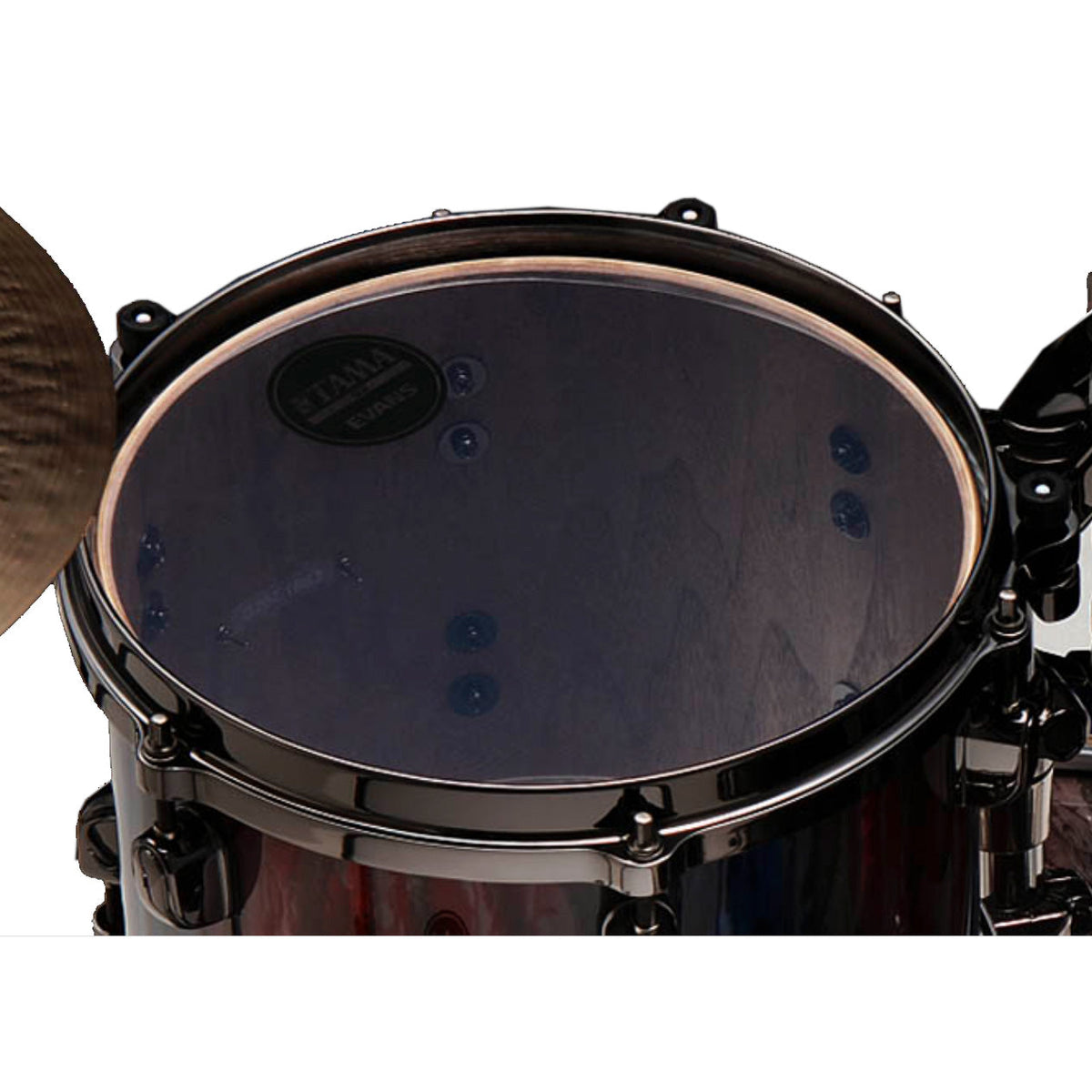 Tama Starclassic Walnut/Birch 5-Piece Shell Pack - Crimson Sapphire Cascade - View 3 | MusicMarket