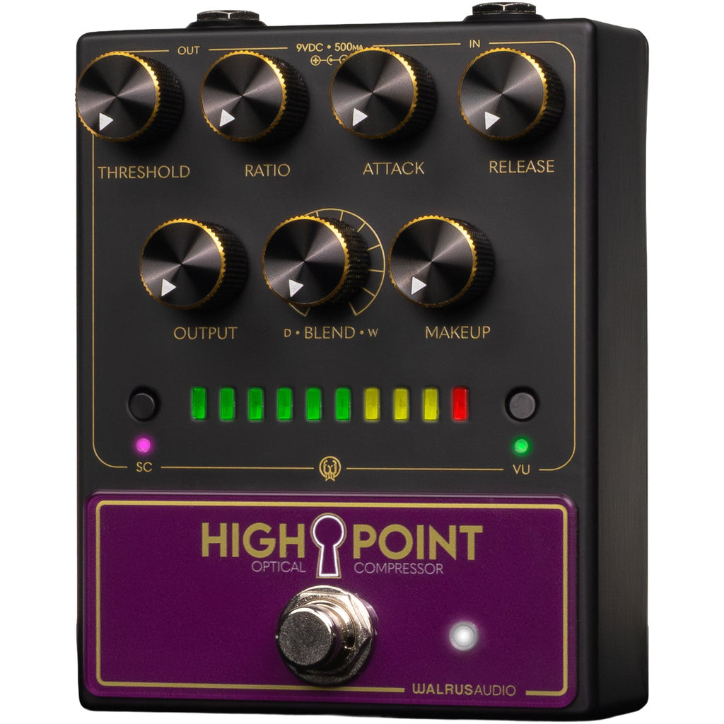 Walrus Audio Highpoint Optical Compressor Pedal - Black - View 3 | MusicMarket