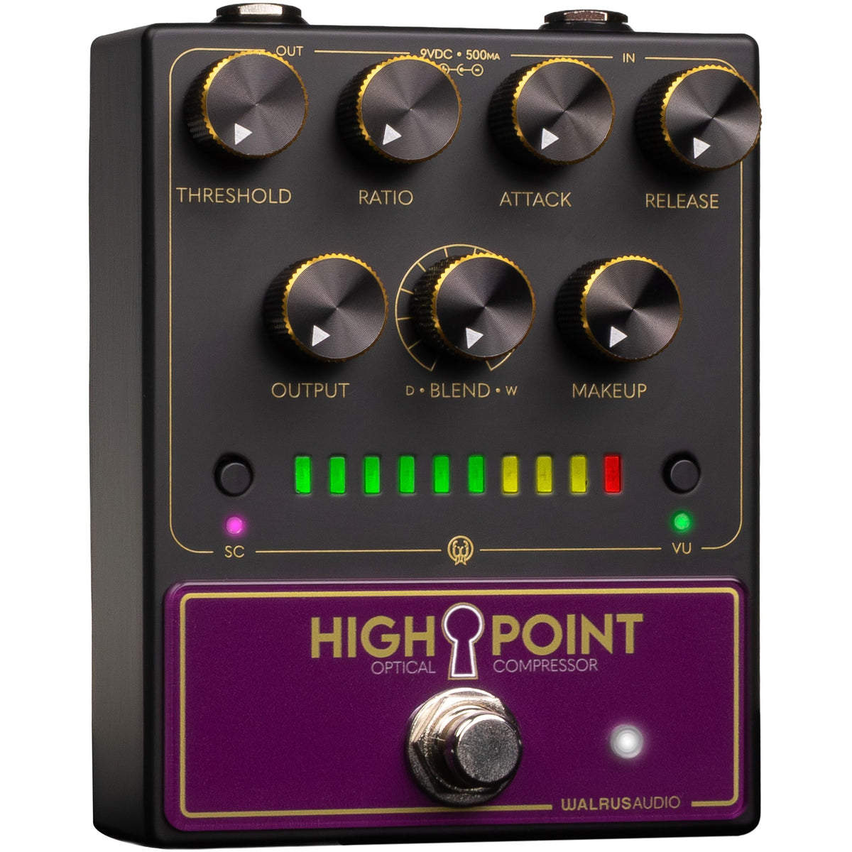 Walrus Audio Highpoint Optical Compressor Pedal - Black - View 2 | MusicMarket