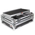 ProX Universal Flight Case with Shelf for Small-to-Medium Size DJ Controllers - Silver on Black - MusicMarket