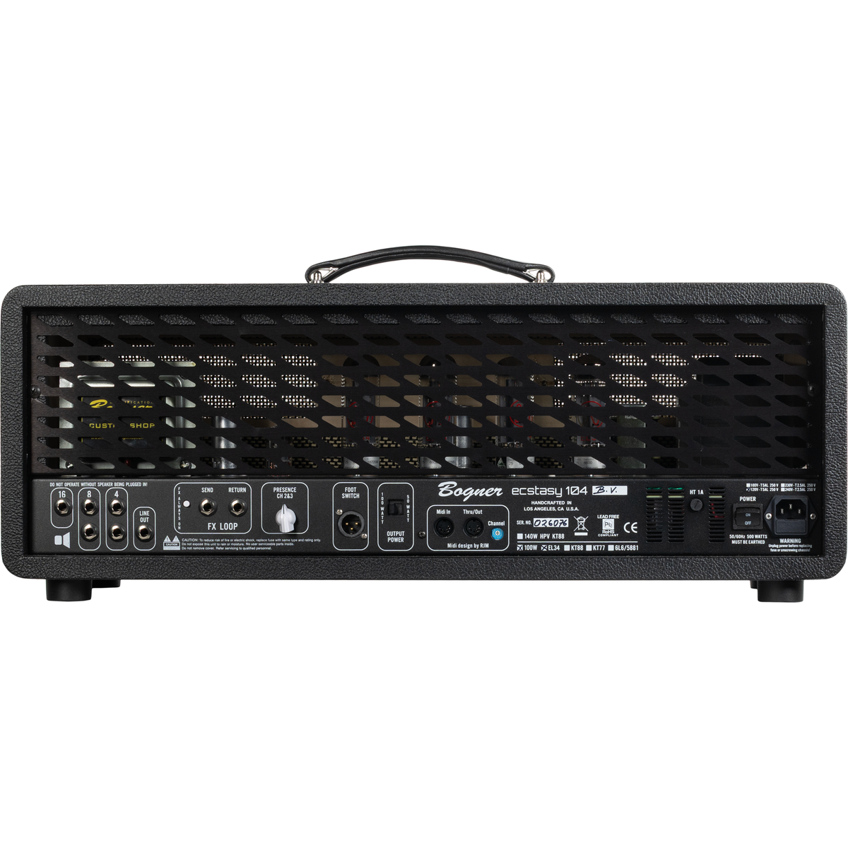 Bogner Ecstasy EL34 100W Head Amplifier - Black Voicing - View 2 | MusicMarket