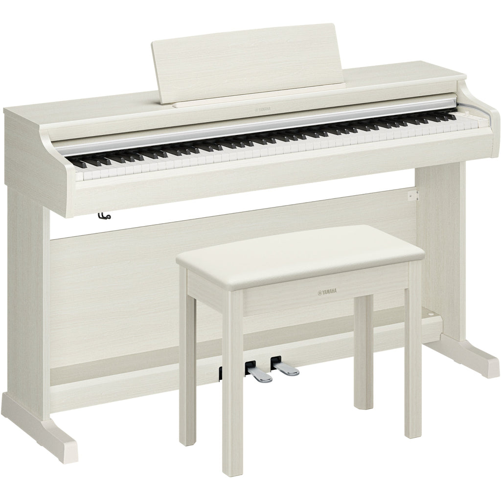 Yamaha YDP-166 Arius Upright Digital Piano - White Birch - View 3 | MusicMarket