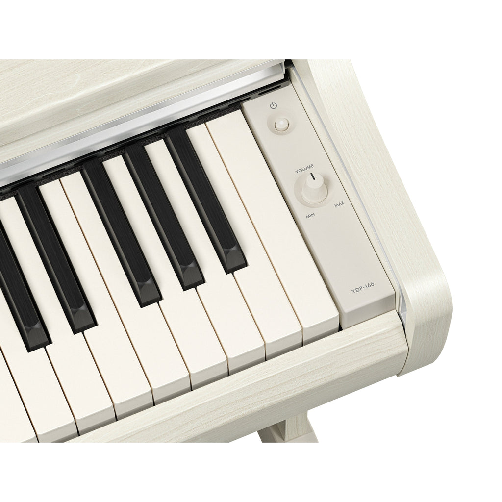 Yamaha YDP-166 Arius Upright Digital Piano - White Birch - View 5 | MusicMarket