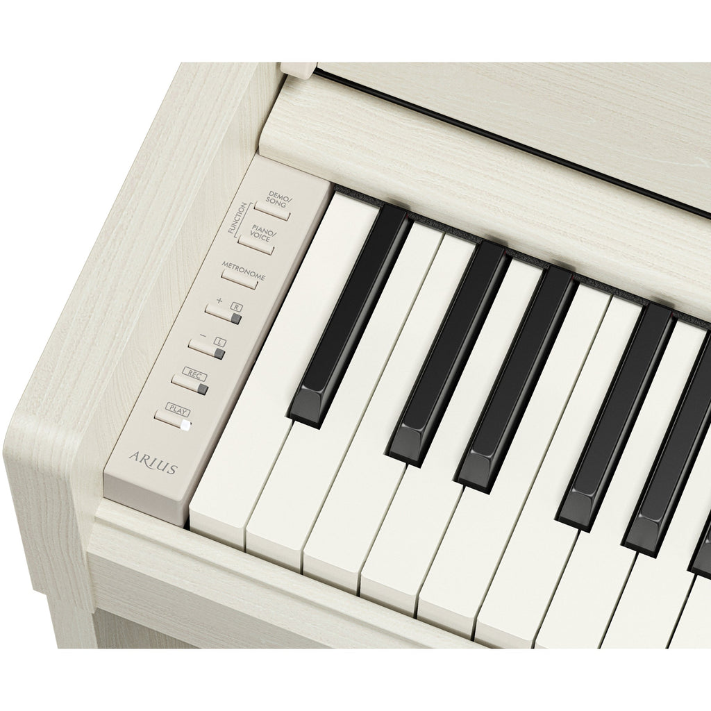Yamaha YDP-S36 Arius Slim Upright Digital Piano - White Birch - View 6 | MusicMarket