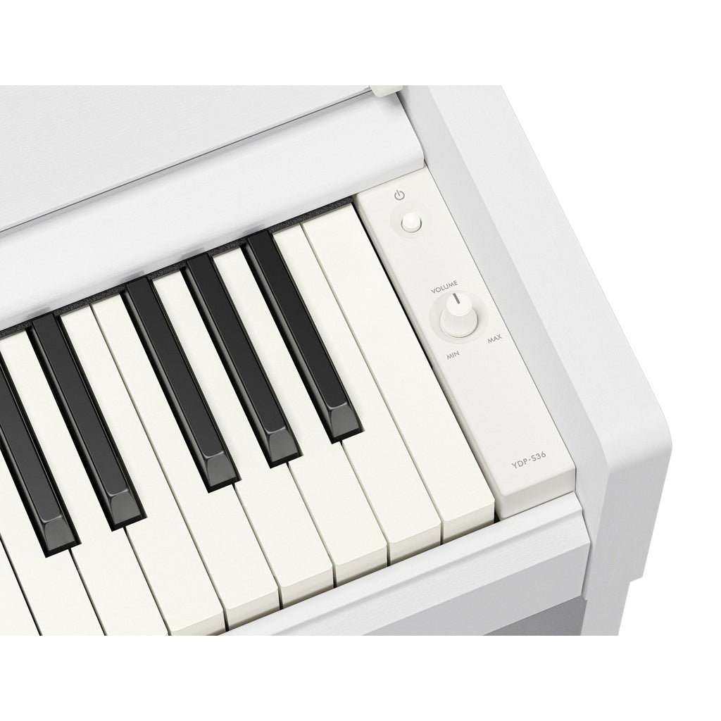 Yamaha YDP-S36 Arius Slim Upright Digital Piano - White - View 5 | MusicMarket