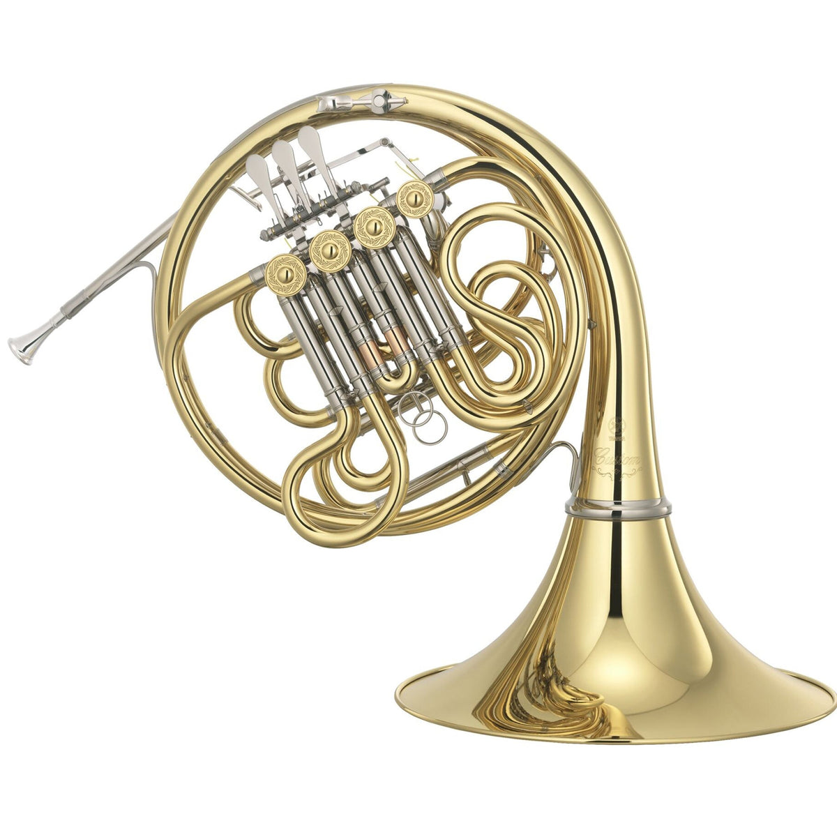 Yamaha YHR-871IID Professional Double French Horn - Clear Lacquer, Detachable Bell - MusicMarket