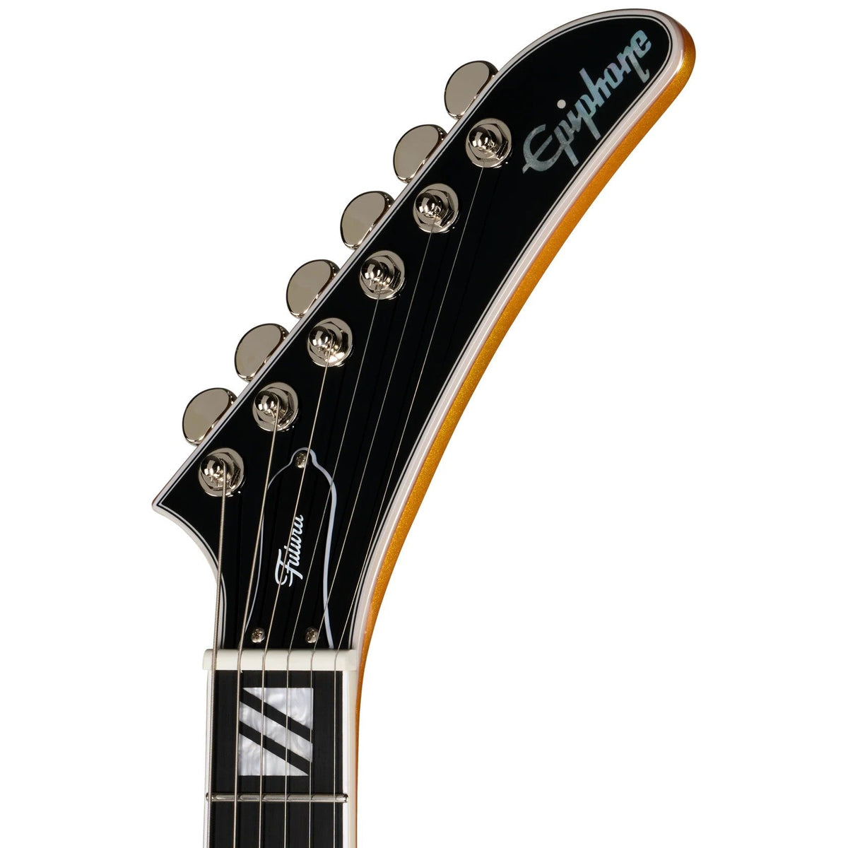 Epiphone Explorer Custom Futura Electric Guitar - Firestorm Shift - View 5 | MusicMarket