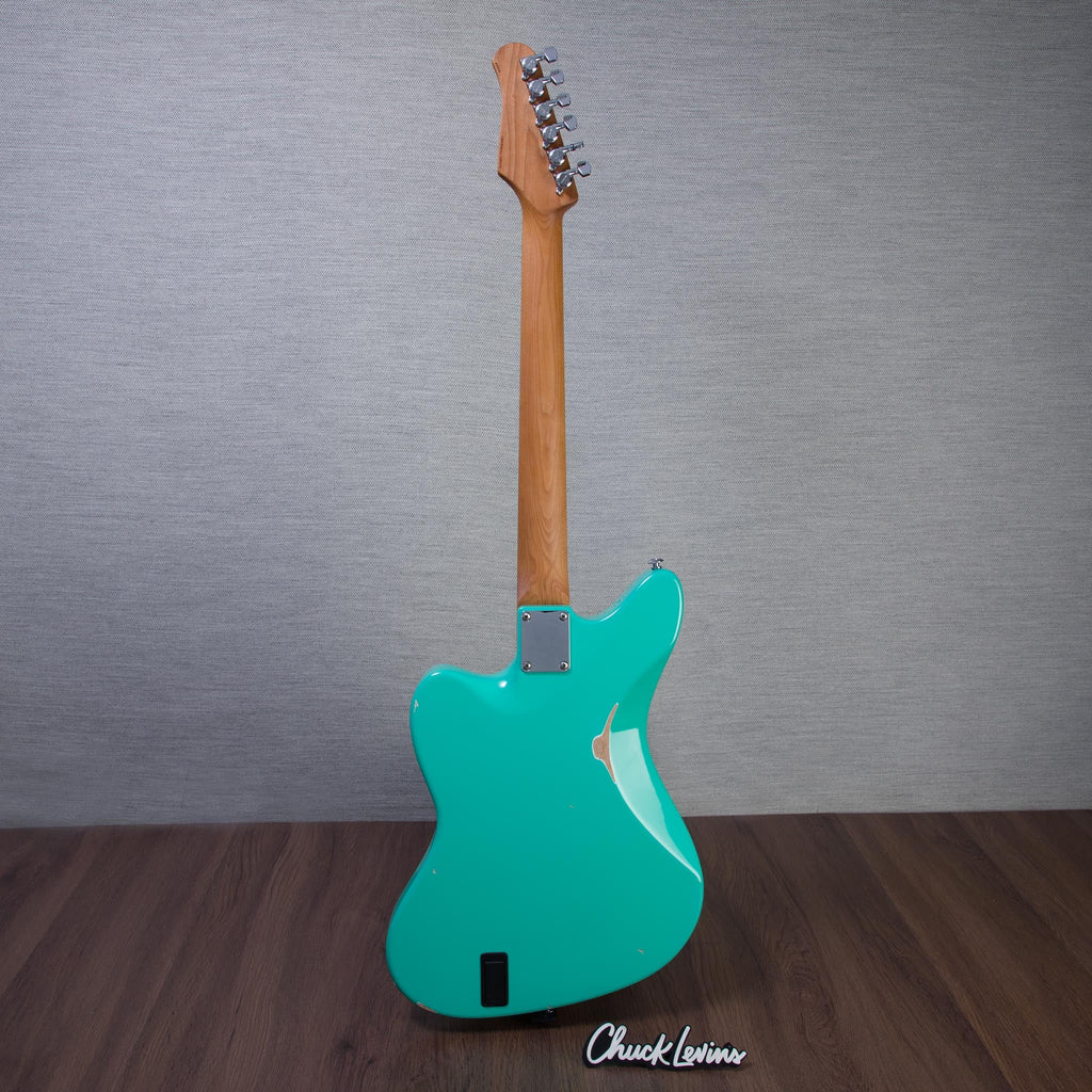 Suhr Limited Edition Classic JM Antique Funk Electric Guitar - Surf Green - #89445 - View 6 | MusicMarket