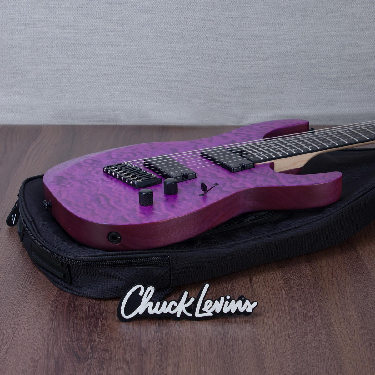 Legator N7FSS Ninja Super Shred Multiscale 7-String Electric Guitar - Satin Purple QM - #IM25090095 - View 9 |