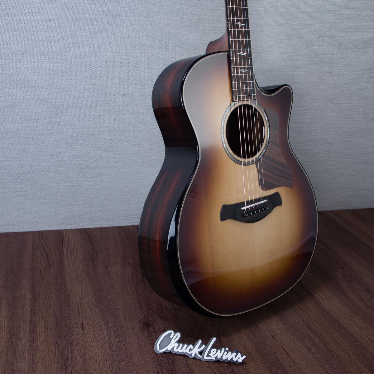 Taylor Limited Edition Builder's Edition 814ce Adirondack Spruce/Macassar Ebony Acoustic Electric Guitar - Shaded