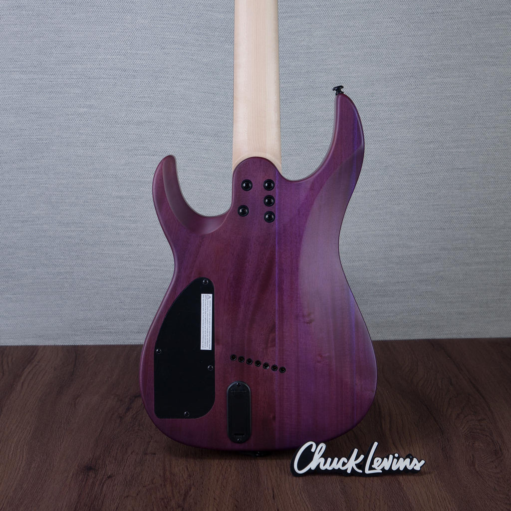 Legator N7FSS Ninja Super Shred Multiscale 7-String Electric Guitar - Satin Purple QM - #IM25090095 - View 5 |